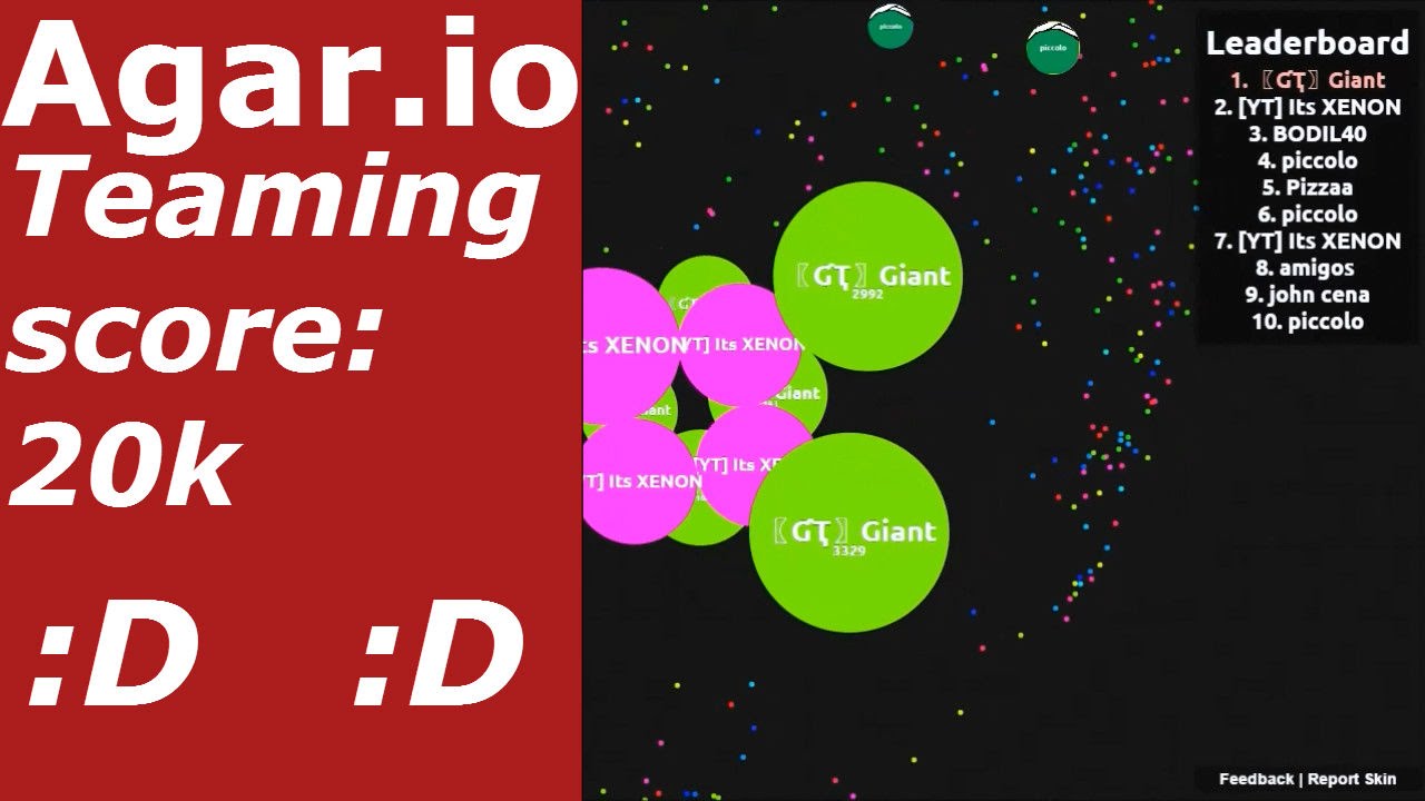 Giant Agar io Teaming 20k YouTube