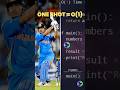 If Dhoni was an Algorithm, he'd be O(1) 🏏