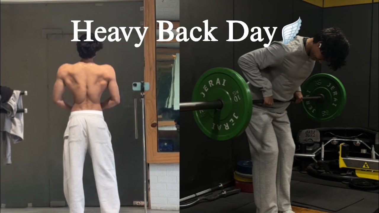 Heavy Back Day🪽🎧