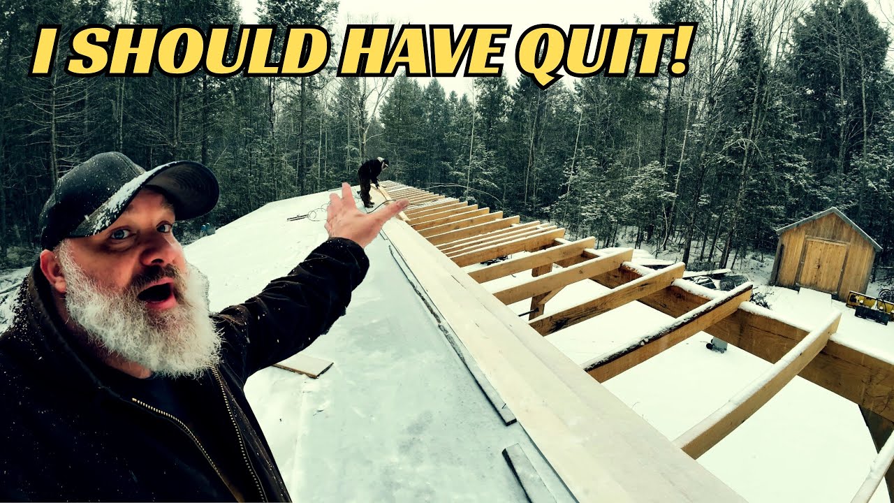 Roof Decking in the Snow. Sure why not? Sawshed Expansion