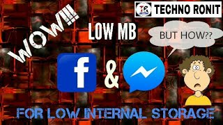 Low mb facebook messenger for low internal storage screenshot 2