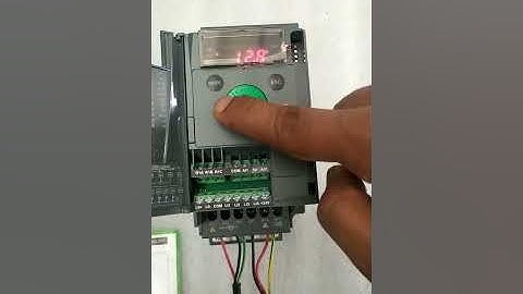 SCHNEIDER VFD ATV 310 SPEED VARIATION CONTROL WITH JOG DIAL METHOD  AND POTENTIOMETER SETUP