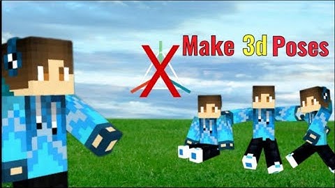 How to make cool 🔥 skin poses without prisma 3d for Minecraft | How to make skin poses|