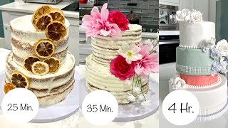 Diy wedding cake at home | 25 minute, 35 minute or 4 hour decorating
save money
