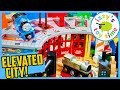 Thomas and Friends BIGJIGS FIVE WAY SHED AND ELEVATED CITY! Fun Toy Trains !