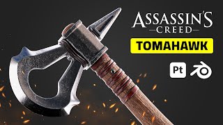 Assassin's Creed Tomahawk 3D Modeling and Texturing Tutorial | Blender & Substance Painter