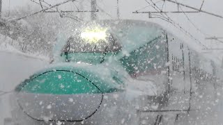 冬の新幹線 迫力の雪中特集! ALFA-X,N700Sなど Shinkansen bullet train in the snow video special