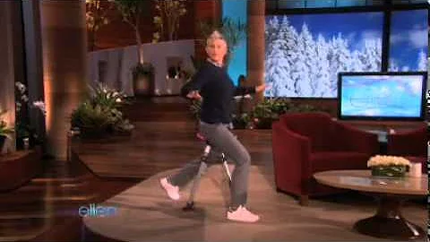 Ellen's Newest Workout Device -- 3-Minute Legs!