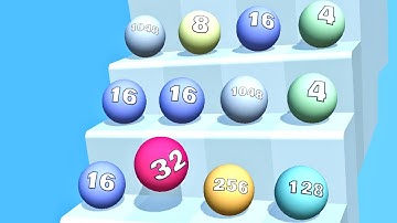 Ball Ladder 2048 ! All Levels Gameplay (247-253) android, ios