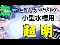 照明】水槽用照明 水作ライトアップ150レビュー!!ベタの苺ちゃんを小型水槽に設置してライトアップ！【アクアリウム】