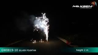 Maxsem Fireworks GW0819 10 SILVER FOUNTAN