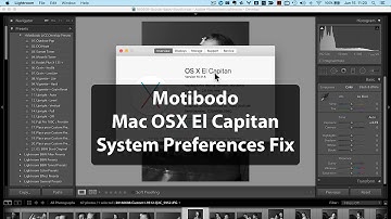 Motibodo Mac OSX El Capitan System Preferences Fix