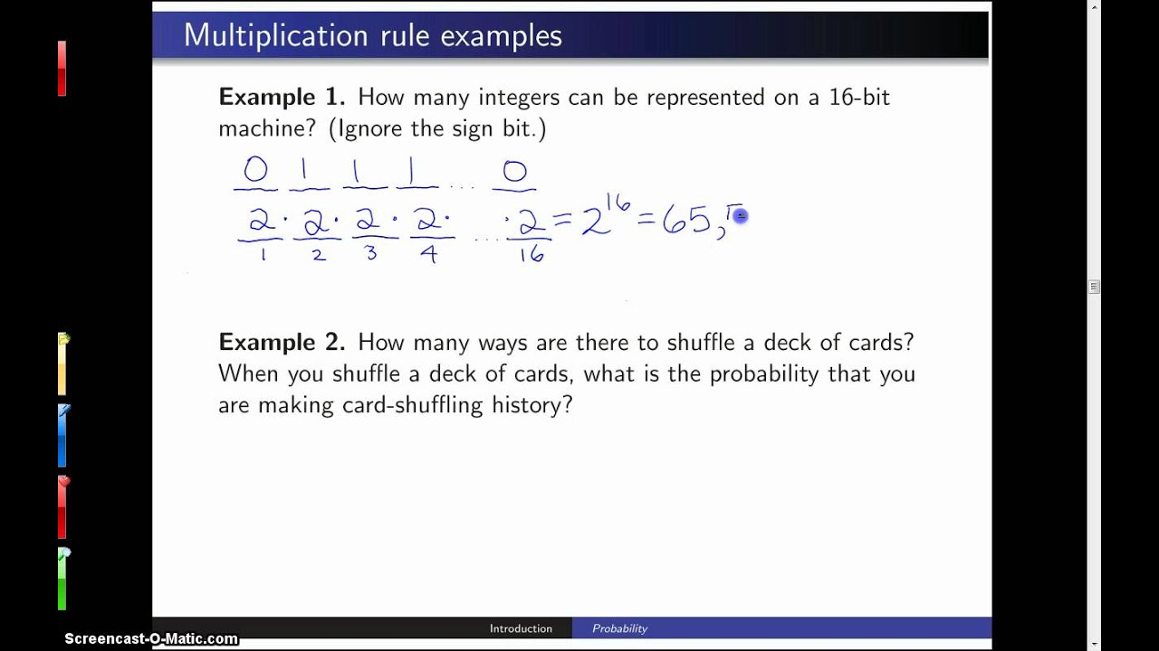 Multiplication Rule Example 1 YouTube