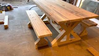 Building a Farmhouse Table  Freestyle Design on a Rustic Kitchen Table