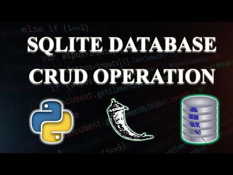 Complete CRUD SQLite Database Using Flask | Tamil