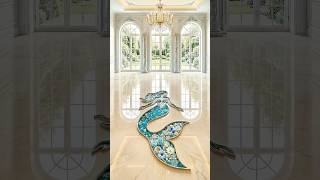 THIS MERMAID FLOOR LOOKS MAGICAL 🧜‍♀️✨ Luxury Epoxy Floor Transformation