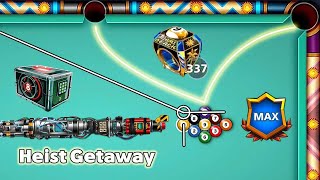 8 ball pool 337 Miami Ring 🙀 Pool Pass Level Max Heist Getaway Season screenshot 5