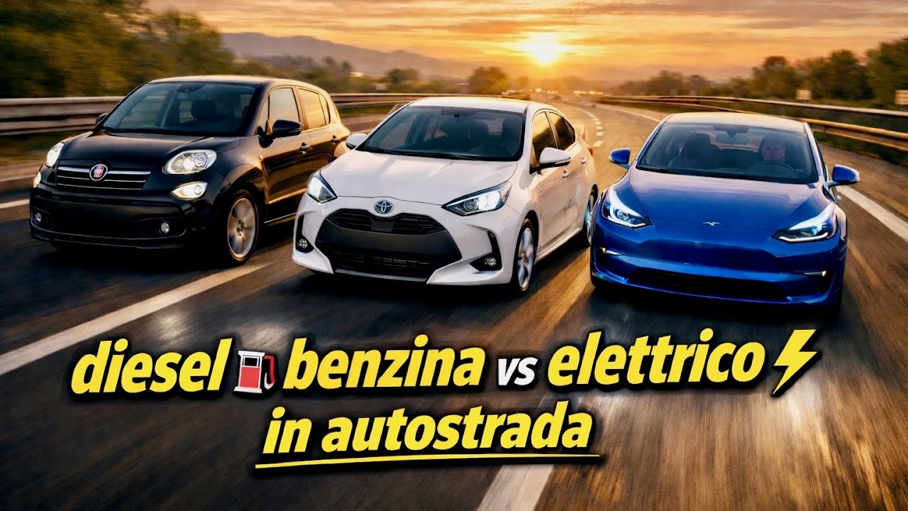 Viaggi in autostrada Milano‑Roma a confronto: diesel vs benzina vs elettrico