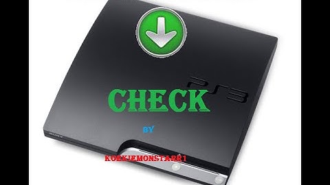 how to check if your PS3 is downgradable and to which firmware + a update