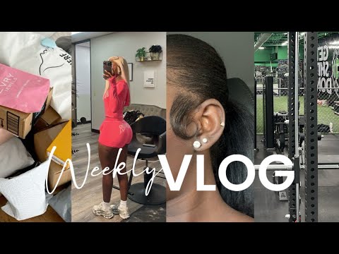 WEEKLY VLOG: Pr unboxing + new hair? + i got a new piercing + balancing life + modeling bts & more