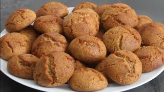 Gâteaux ghriba semoule et amandes / غريبة السميد واللوز