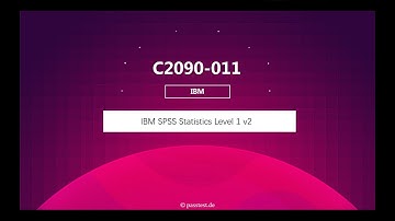 passtest.de! C2090-011 Prüfungsfragen IBM SPSS Statistics Level 1 v2