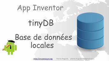 tinyDB : tuto  database App Inventor