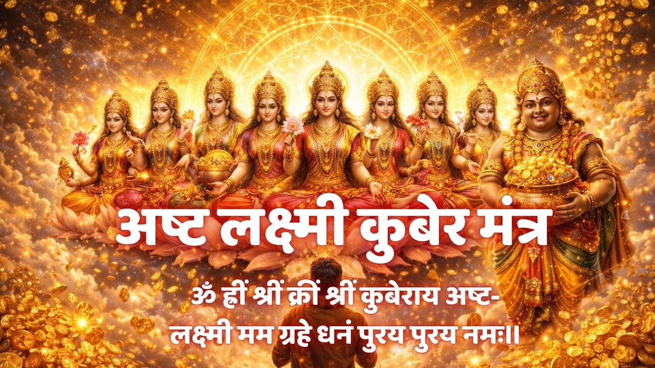 अष्ट लक्ष्मी कुबेर महामंत्र | Powerful AshtaLakshmi Kuber Mantra | धन, वैभव, समृद्धी प्राप्ति मंत्र