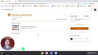 Google Classroom:  How to View and Turn in an Assignment
