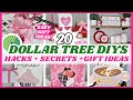 20 NEW DOLLAR TREE VALENTINES DIY GIFT IDEAS + HACKS + Dollar Tree Secrets 2022 | Krafts by Katelyn