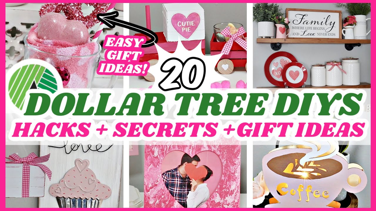 Simple EASY DIY Valentines Gift Ideas from Dollar Tree~Dollar Tree  Valentines Day Gifts Under $5 