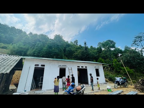 Video Thợ sơn A Cho lên màu nhà Ly Mí Sá, vàng chanh xanh... - youtube