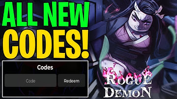 ✅ ROGUE DEMON CODES ROBLOX – All New Working Codes! (Update)