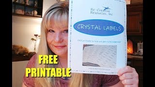 Crystal Labels Printable - Get Crystal Organized