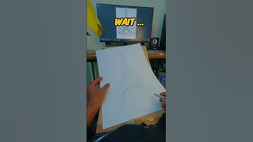 ✍️ Eiffel tower |Timelapse| #shorts #trending #support #drawing #eiffeltower  #shortsfeed #subscribe