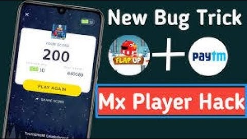 New Flap Up Unlimited Score Trick | Mx Player New Bug Trick | Mx Player New Hack Trick