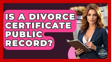 Is A Divorce Certificate Public Record? - Get Divorce Answers