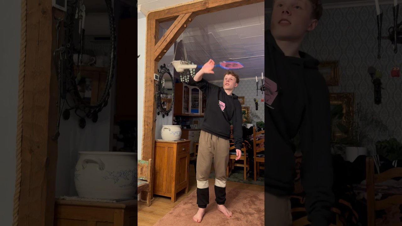 Badminton Racket Rolling And Spinning Trick 