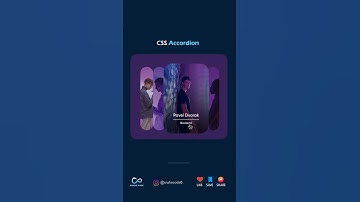 CSS Accordion #html #css #js #webdesign #frontenddev #cssanimation #coding #csstips #webdev