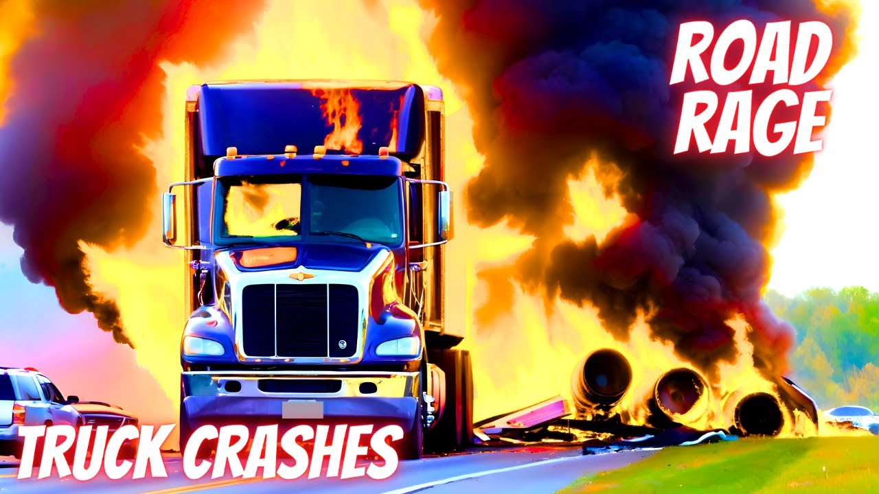 BEST OF TRUCKS #6, TRUCKS CRASHES, ROAD RAGE, BRAKE CHECK, DRIVING FAILS, INSTANT KARMA
