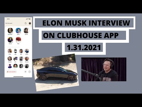 Elon Musk Clubhouse Interview 1.31.2021 WITH CHAPTERS