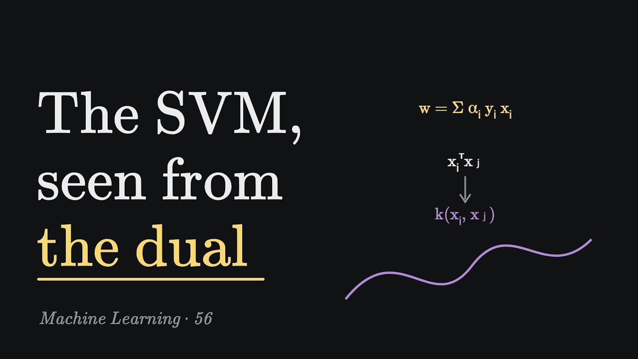 The SVM Dual and Kernel SVMs | Machine Learning 56 - YouTube