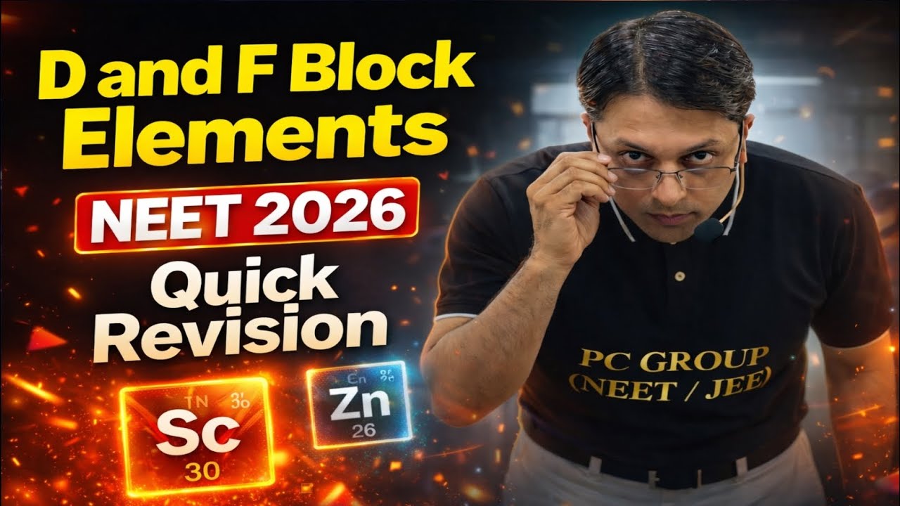 D & F Block: 10 मिनट में खतम! D–F Block की पूरी Revision—One Shot
