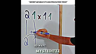 Easily MULTIPLY by 11 using this Mr Bean SECRET trick 😲🥶🔥 #shorts