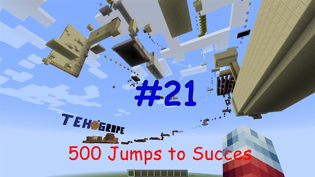 Let's Play Minecraft Adventure Maps 500 Jumps to success [Jan+Stock ...
