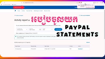 របៀបចូលយក PayPay Statements | HowTo Get PayPal Statement in 2025 @srtechtip4u