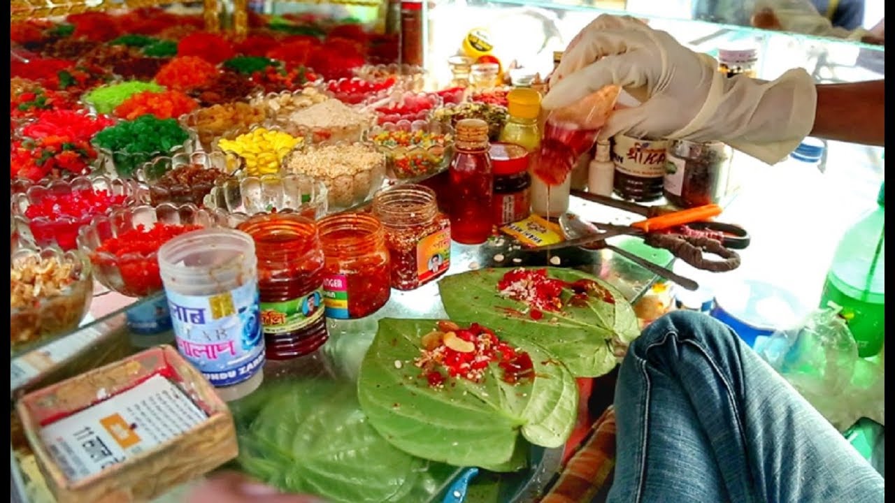 DRY FRUIT SWEET PAAN Making Paan With Lots Of Dry Fruits Paan YouTube