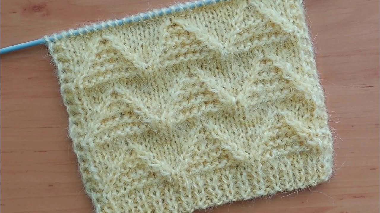 Красивый👍 узор спицами для кардигана, свитера, мужского пуловера, жакета .