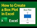 How to Create a Box Plot in Excel (Step-by-Step Tutorial)