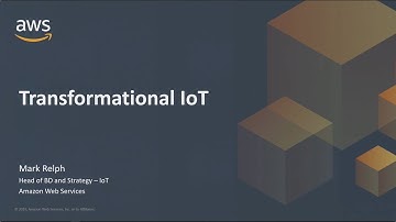 AWS IoT Keynote at IoT World 2019: A Story of Transformational IoT